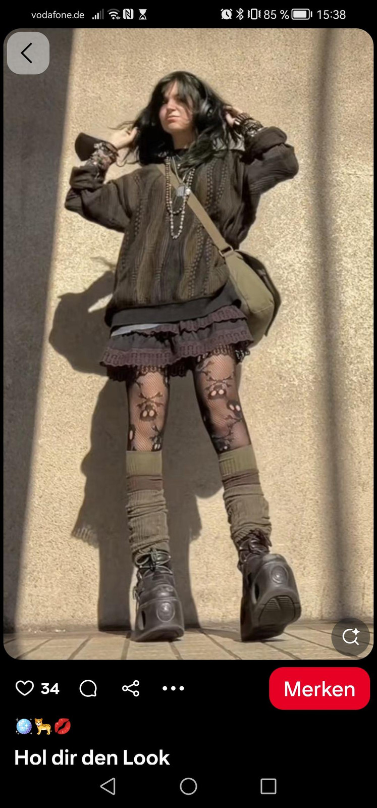Cozy Grunge Layers: Oversized Sweater, Ruffled Skirt, and Lace Tights Cozy Grunge Layers: Oversized Sweater, Ruffled Skirt, and Lace Tights — Fairy Grunge Outfits 2027
