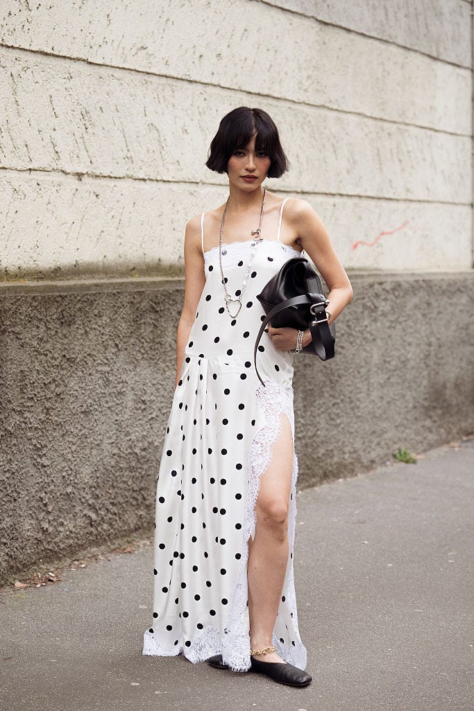 Polka Dot Maxi Dress with Lace Trim for Summer Casual Polka Dot Maxi Dress with Lace Trim for Summer Casual — Casual Outfits 2027