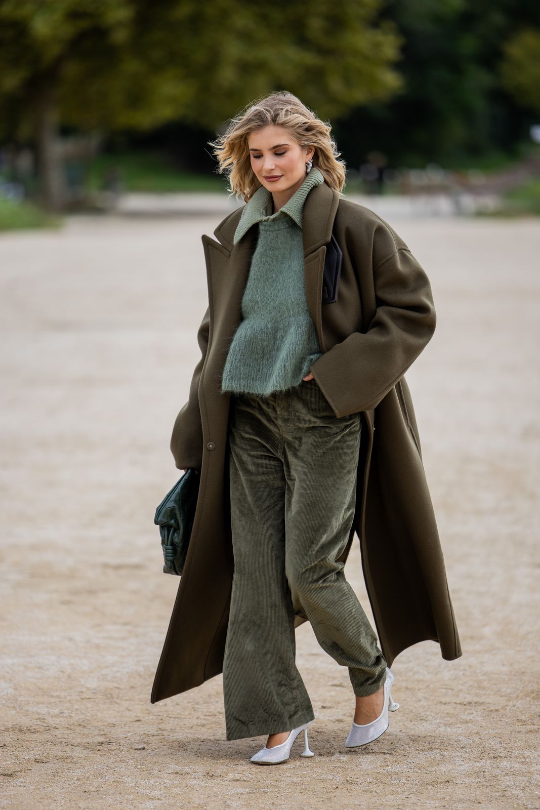 Olive Green Corduroy Pants and Fuzzy Sweater Olive Green Corduroy Pants and Fuzzy Sweater — Cozy Winter Outfits 2027