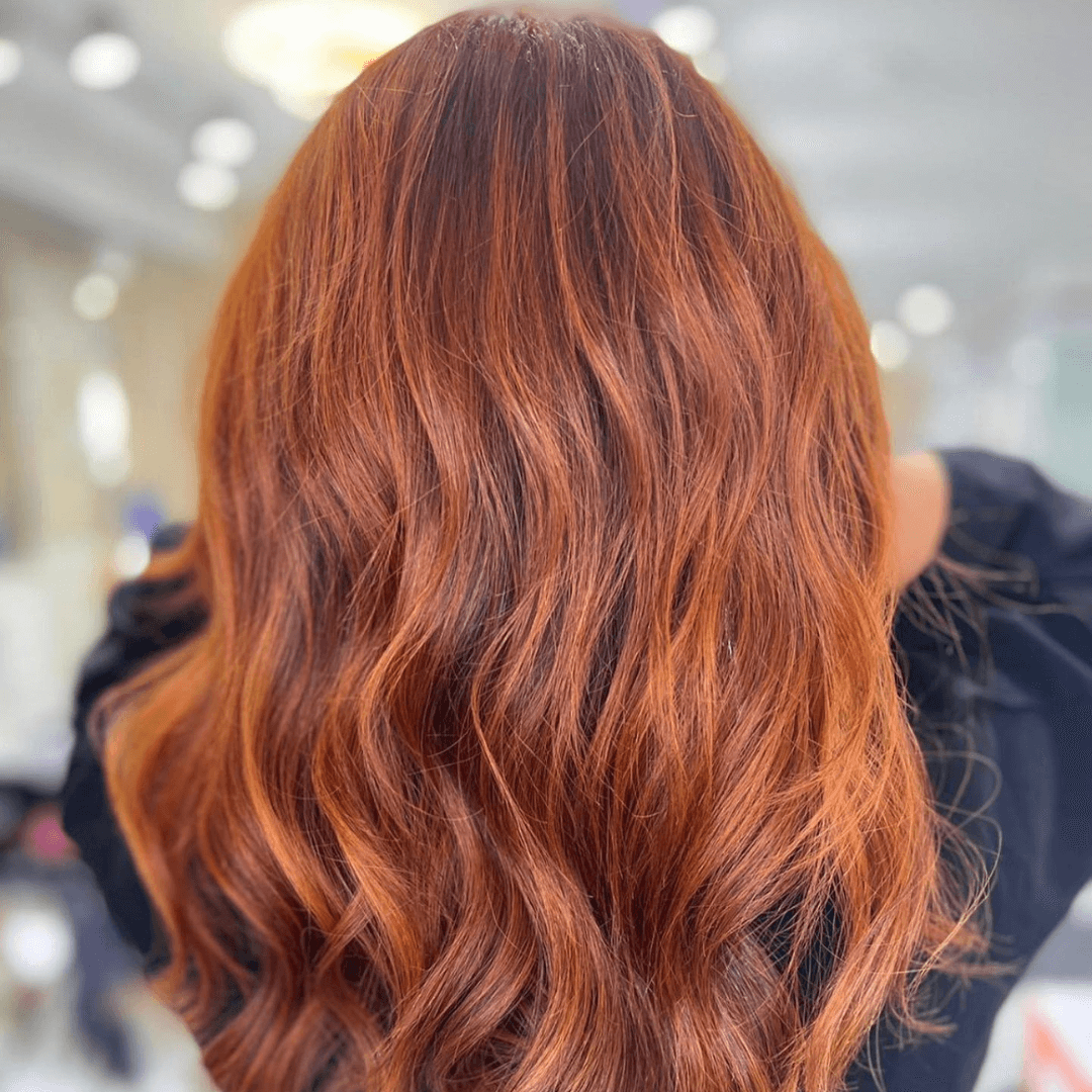 Vibrant Copper Red Loose Waves — Chestnut Red Hair 2027