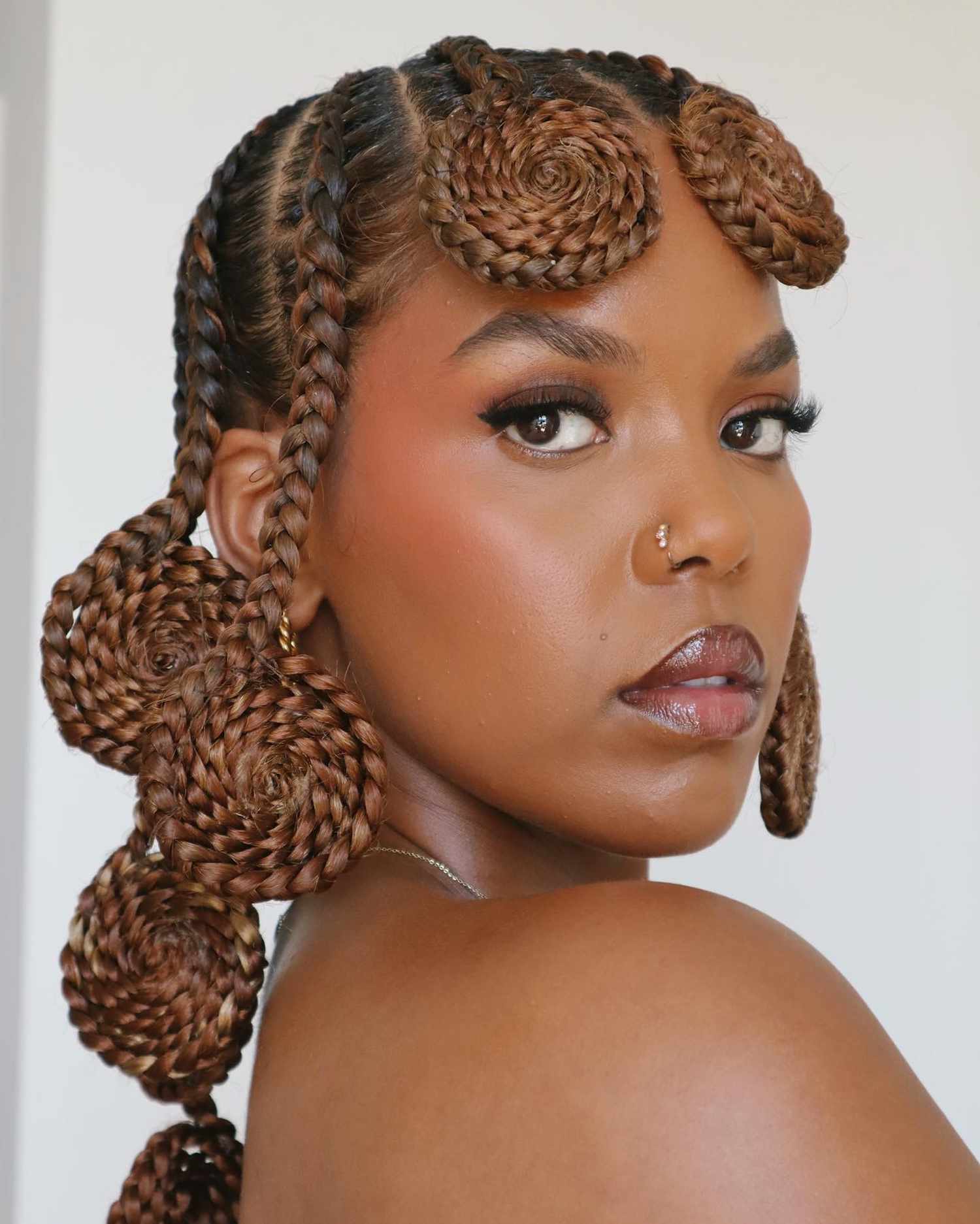 Artistic Braided Buns with Wavy Cascades Artistic Braided Buns with Wavy Cascades — Braided Hairstyles 2027 for Black Women