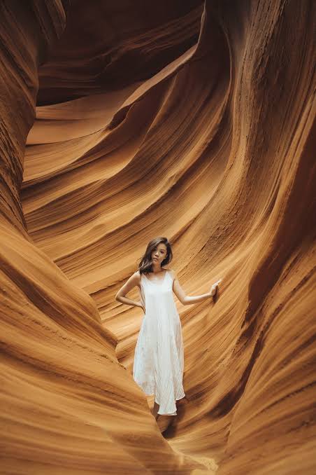 Gauzy Midi Dress in Desert Canyons Gauzy Midi Dress in Desert Canyons — Arizona Outfits 2027