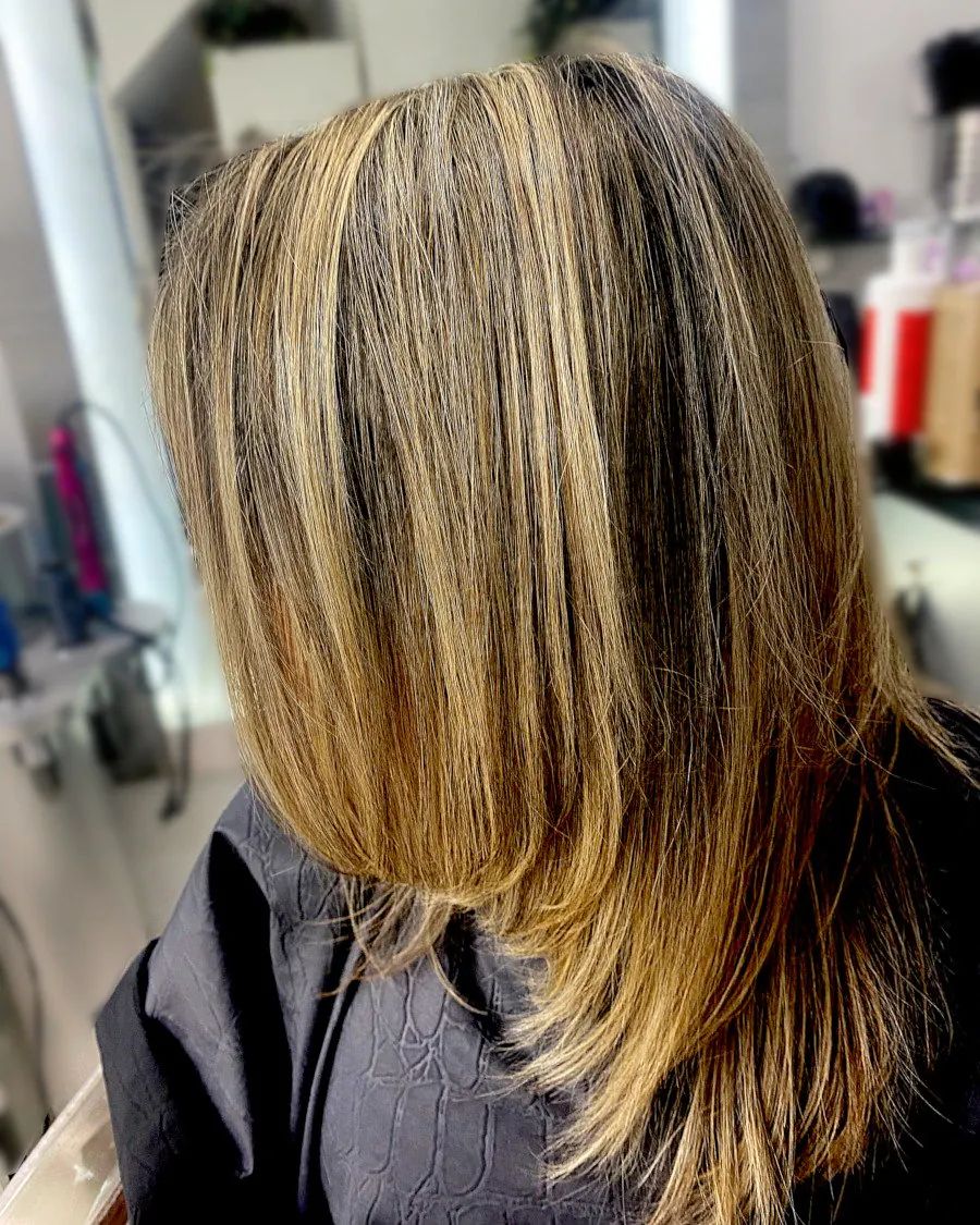 No Bangs Visual Idea — Caramel Blonde Hair 2027