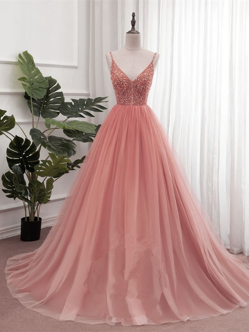Dark Pink Formal Dress with Sparkling Beaded Bodice Dark Pink Formal Dress with Sparkling Beaded Bodice — Junior Prom Outfits 2027
