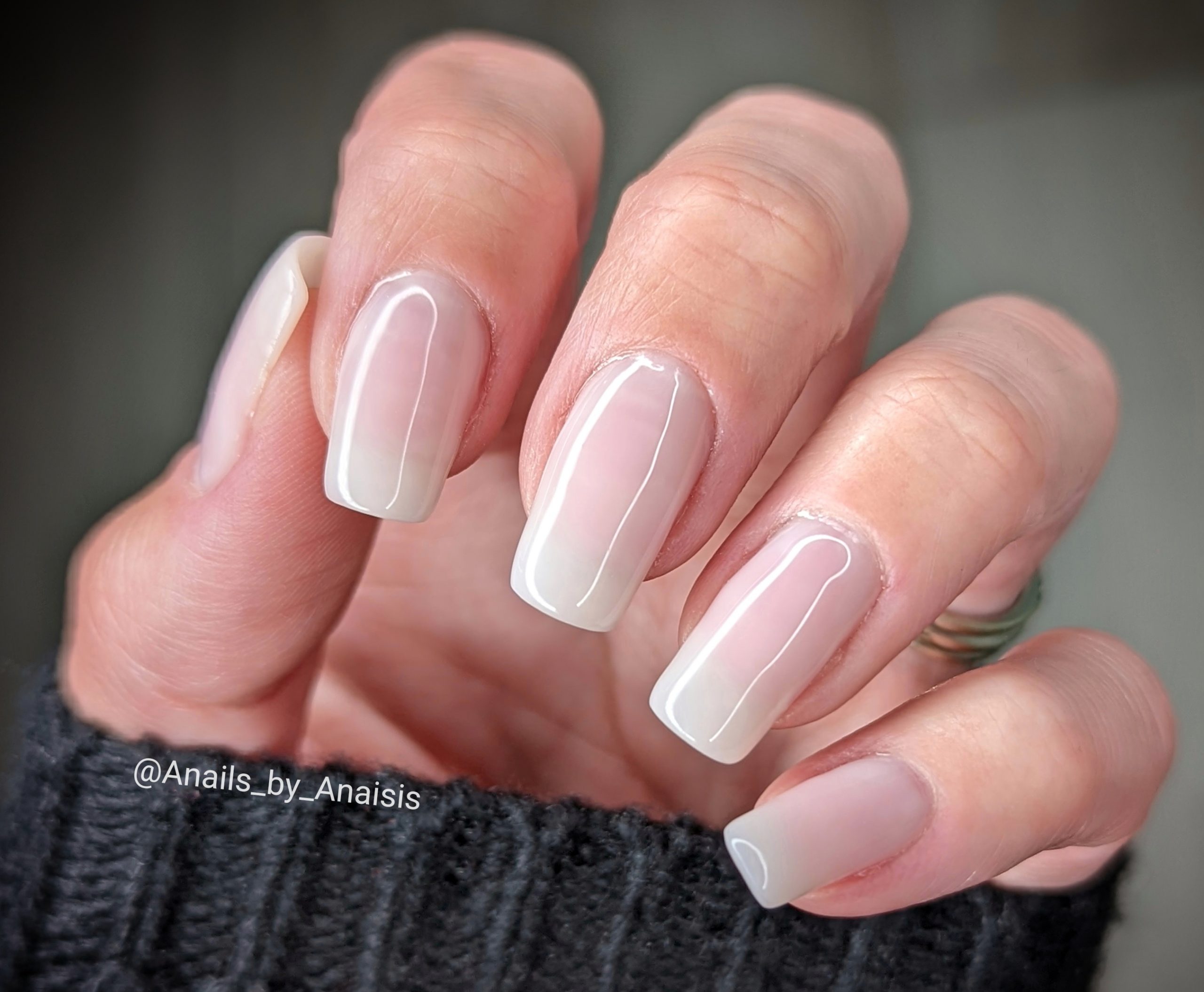 Classic French Manicure Medium Square Classic French Manicure Medium Square — Interview Nails 2027