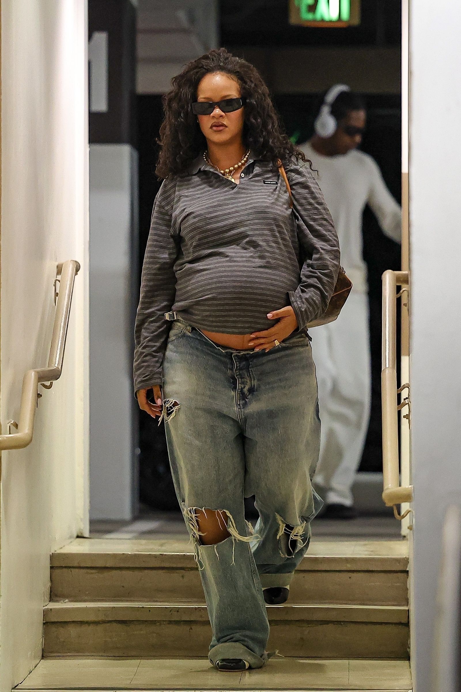 Distressed Jeans and Striped Polo for a Casual Errand Look Distressed Jeans and Striped Polo for a Casual Errand Look — Errands Outfits 2027