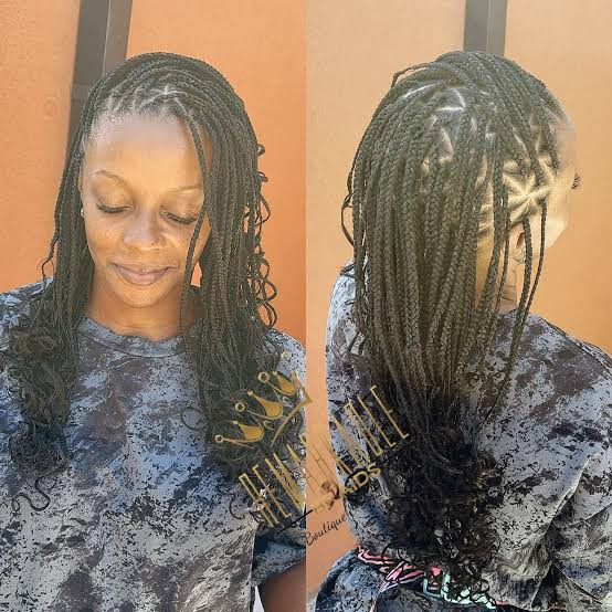 Knotless Braids With Triangle Parts Knotless Braids With Triangle Parts — Layered Knotless Braids 2027