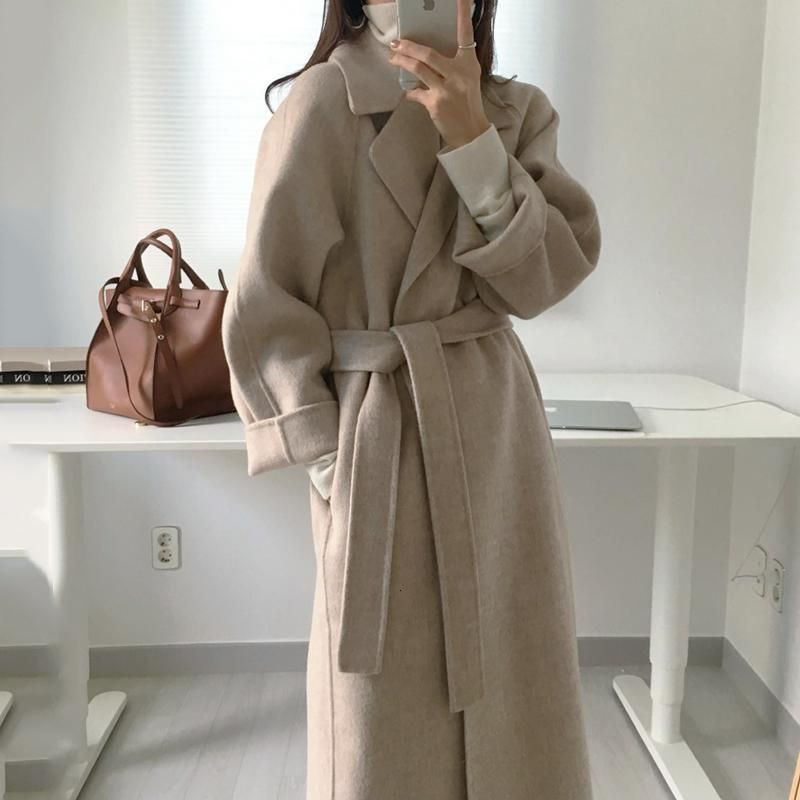 Chic Beige Wool-Blend Coat with Cream Turtleneck — Winter Minimalist Outfits 2027
