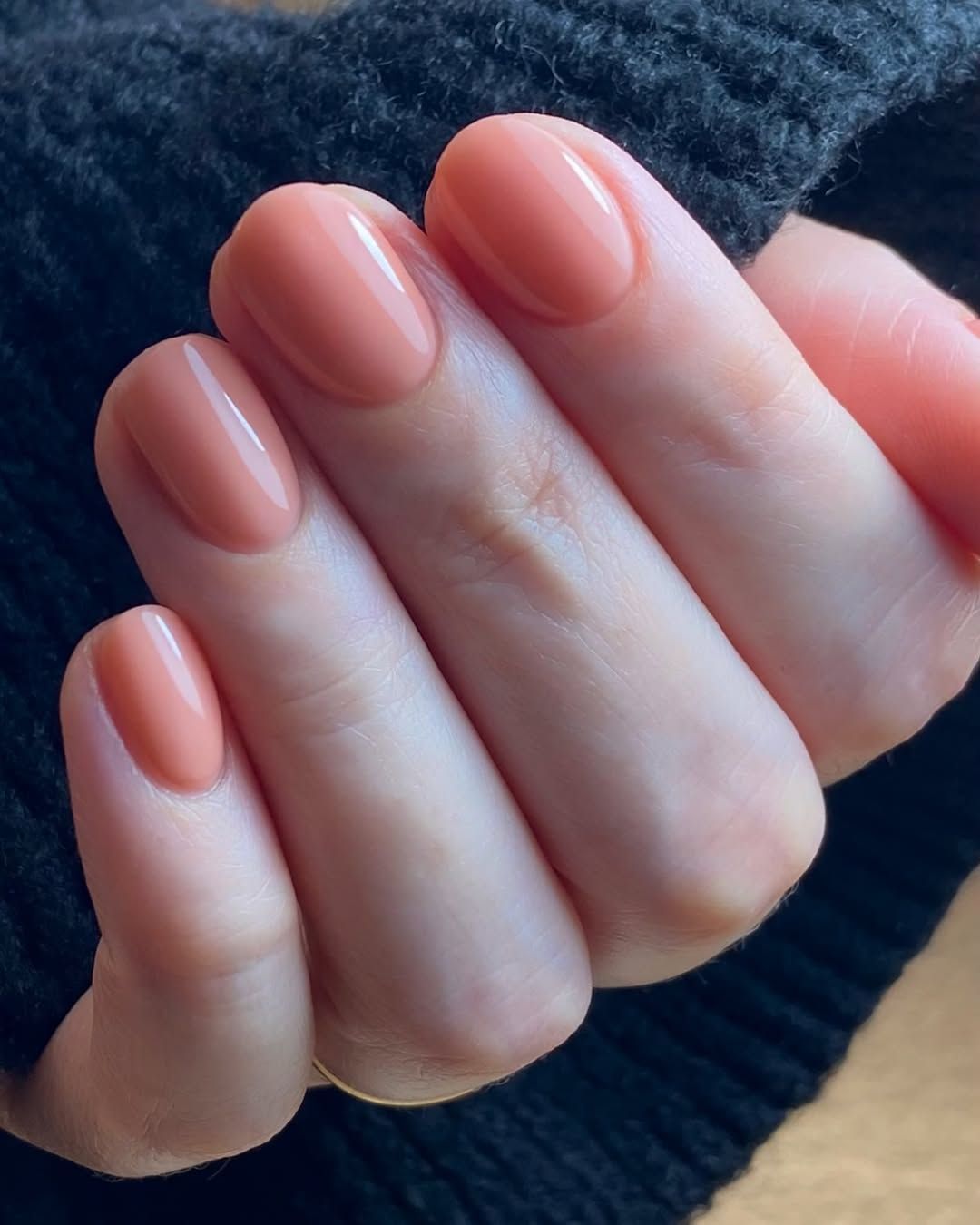 Impactful Vibrant Peach Short Nails — Peach Nails 2027 for Pale Skin