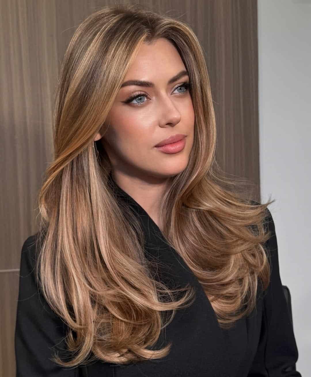 Mid-Back Straight Natural Brown Layers Mid-Back Straight Natural Brown Layers — Spring Haircuts 2027