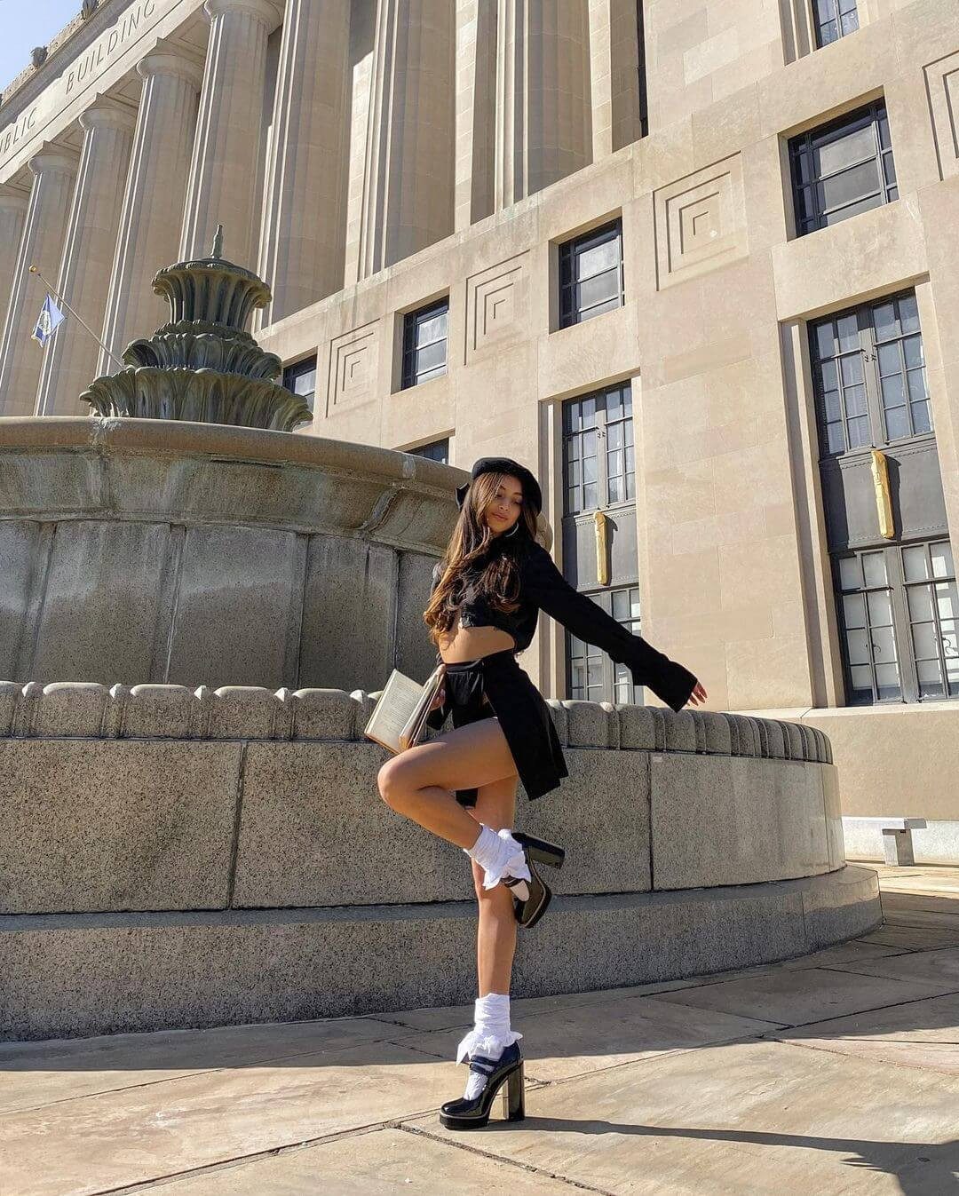 Crew Socks with a Mini Dress and Chunky Platforms for a Y2K Vibe Crew Socks with a Mini Dress and Chunky Platforms for a Y2K Vibe — Coquette Socks Outfits 2027