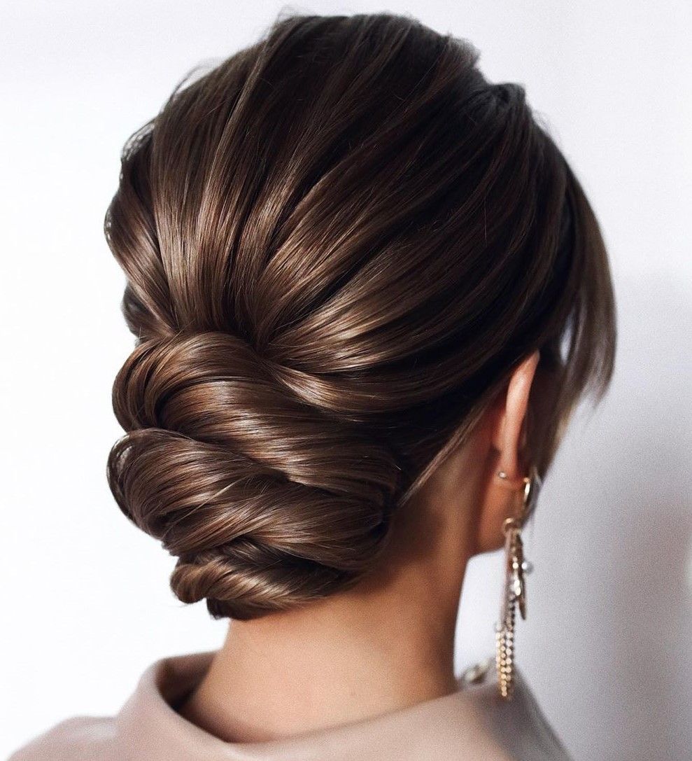 Sleek Low Chignon — Party Hairstyles 2027