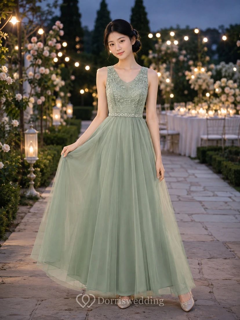 Chic Celadon Tulle for a Timeless Junior Bridesmaid Chic Celadon Tulle for a Timeless Junior Bridesmaid — Junior Bridesmaid Dress 2027
