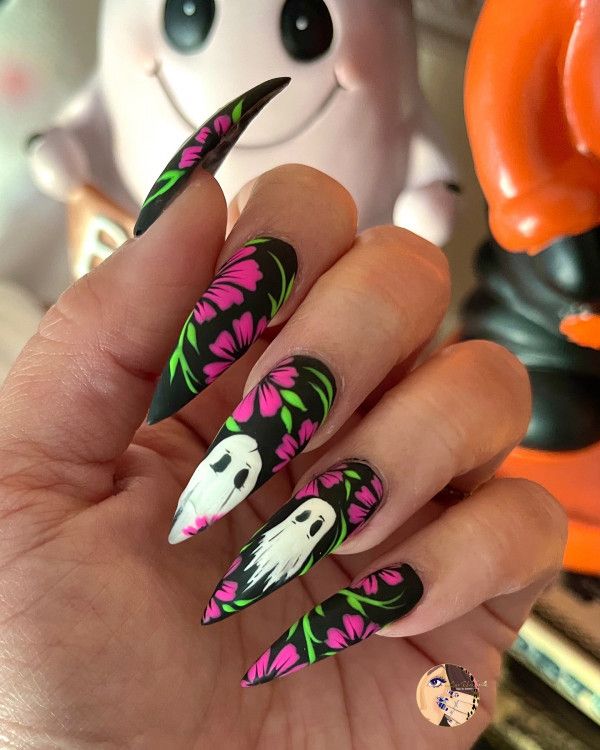 Matte Visual Idea Matte Visual Idea — Neon Stiletto Nails 2027