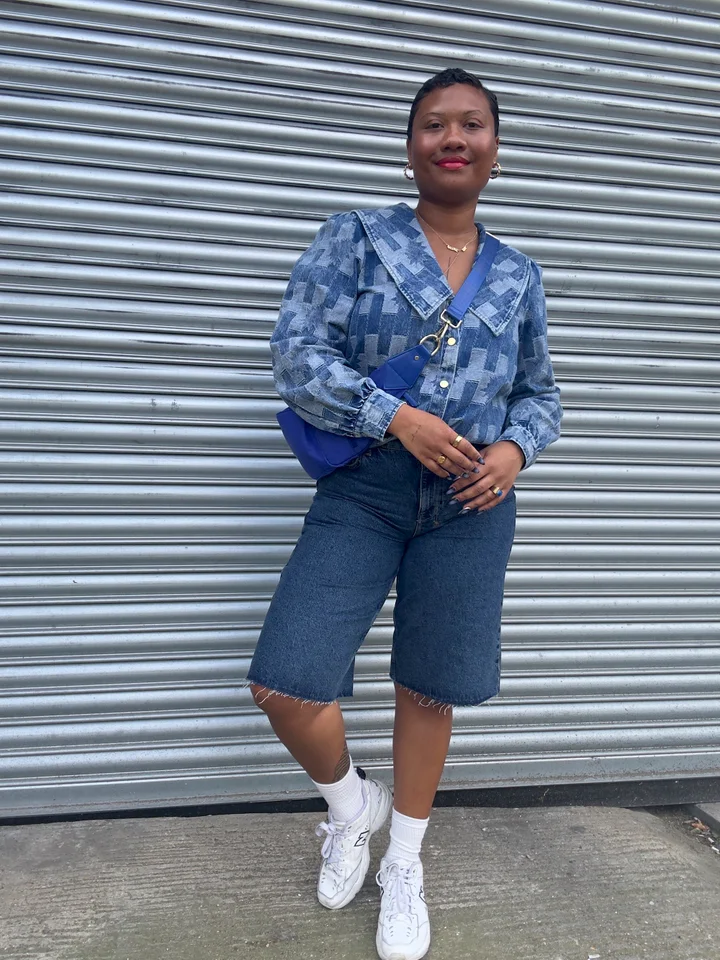 Denim on Denim: Patterned Shirt with Shorts Denim on Denim: Patterned Shirt with Shorts — TikTok Outfits 2027