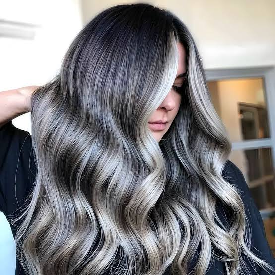 Thick Hair Face-Framing Balayage Thick Hair Face-Framing Balayage — Balayage on Gray Hair 2027