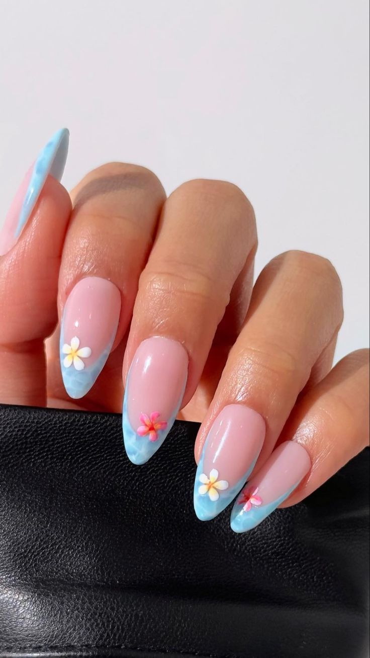 3D Floral Charms On French Tips Visual Idea 3D Floral Charms On French Tips Visual Idea — Retail Nails 2027
