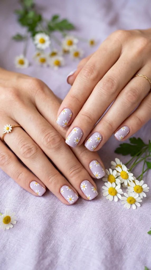 Daisy Motif On All Nails Visual Idea Daisy Motif On All Nails Visual Idea — Soft Girl Nails 2027