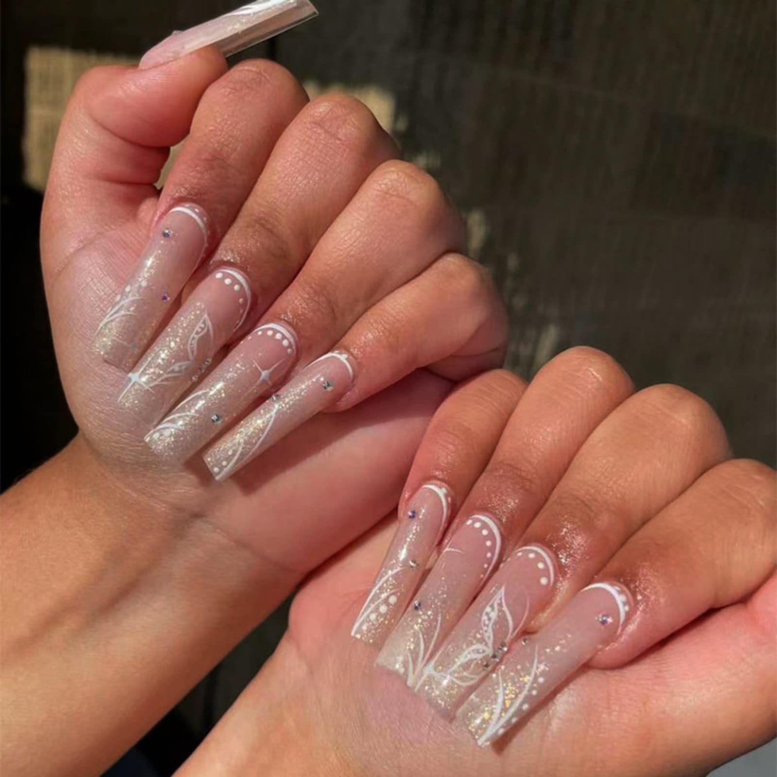Extra Long Line Art Butterfly Nails Extra Long Line Art Butterfly Nails — Long Butterfly Coffin Nails 2027