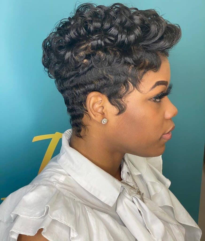 Voluminous Curly Black Pixie — Pixie Cut 2027 for Black Women
