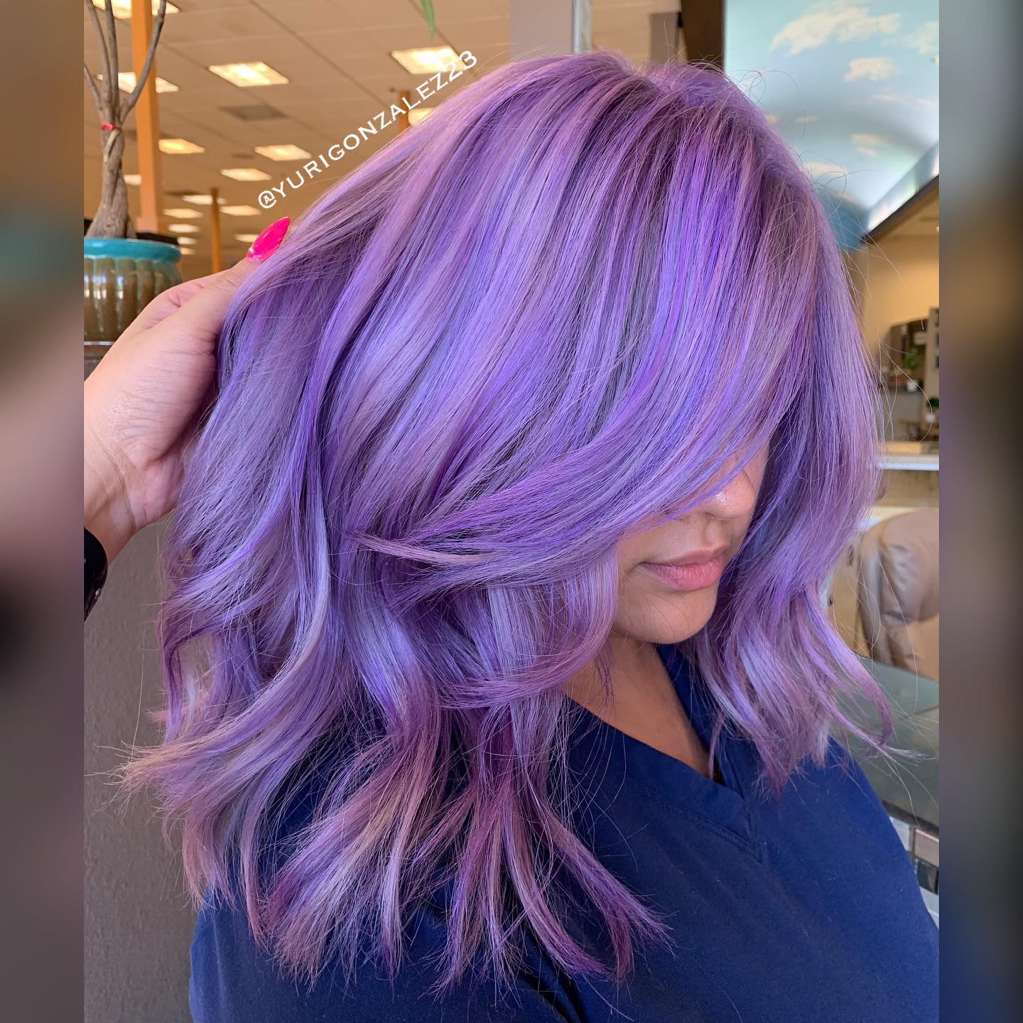 Multi-Tonal Lilac With Face-Framing Layers Multi-Tonal Lilac With Face-Framing Layers — Lilac Hair 2027
