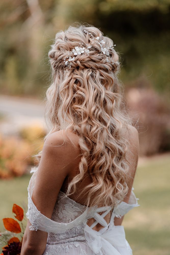 Twisted and Braided Crown With Curls — Half Up Half Down 2027