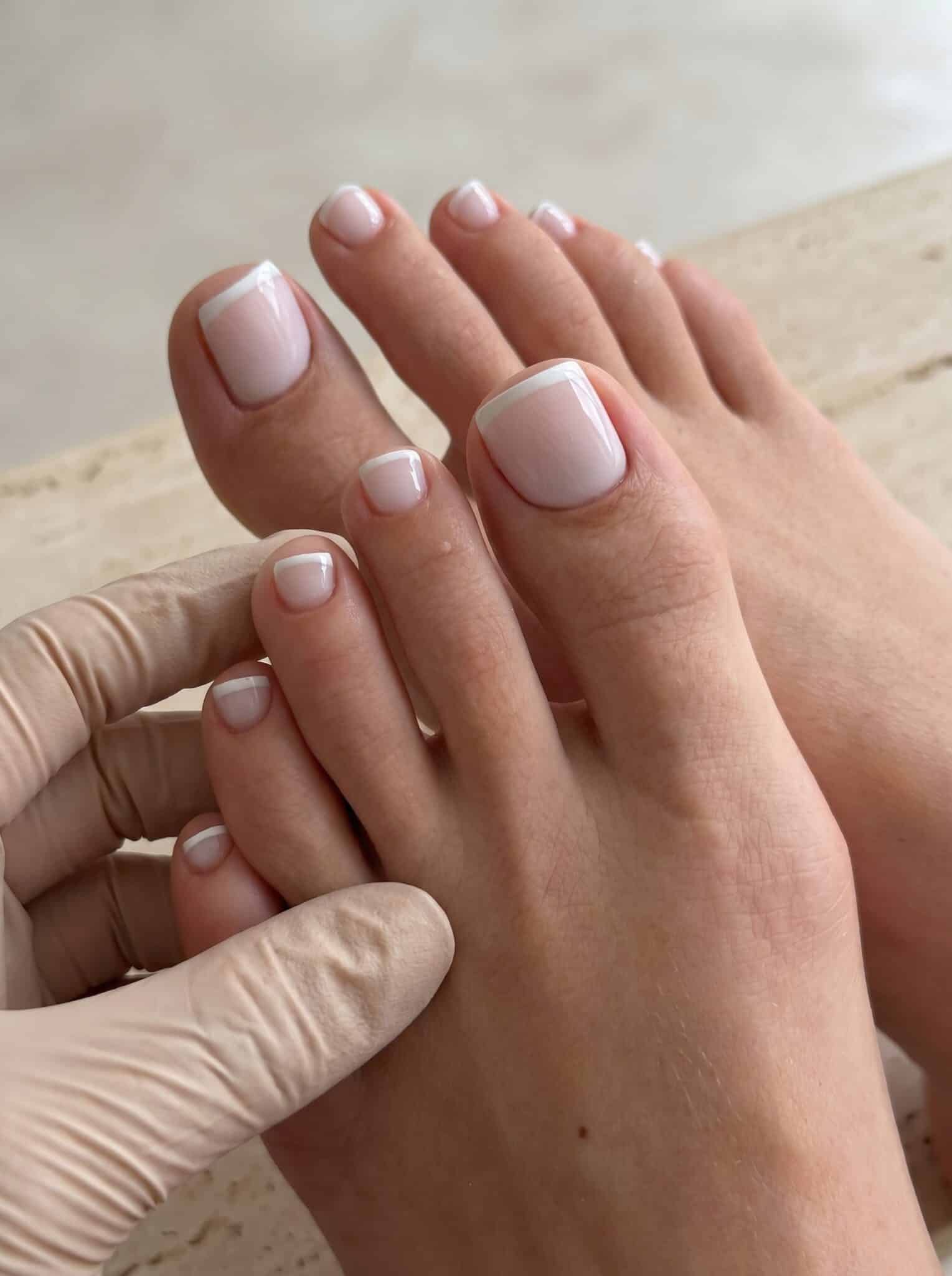 Classic French Toe Pedicure Classic French Toe Pedicure — Vacation Toe Nails 2027