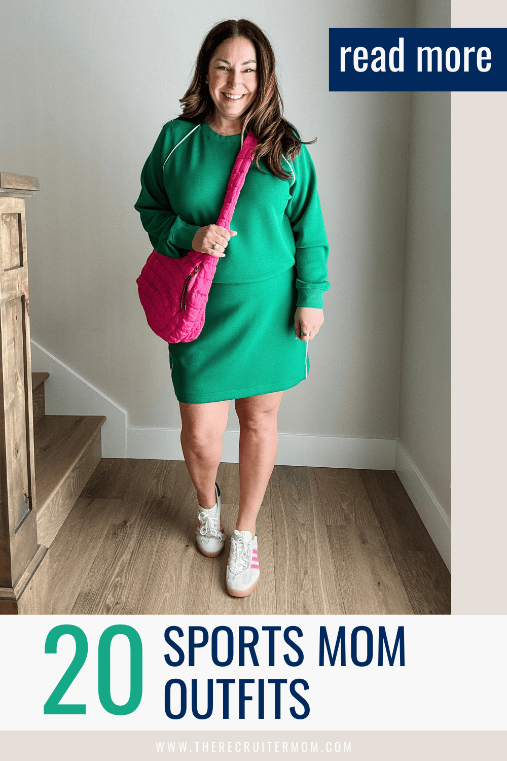 Playful Athleisure: Green Terry Cloth Set Playful Athleisure: Green Terry Cloth Set — Mom Outfits 2027