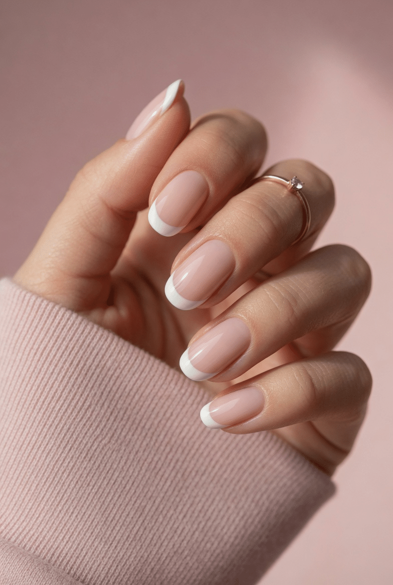 White French Tips Long Almond Opaque White French White French Tips Long Almond Opaque White French — White French Tip Nails 2027