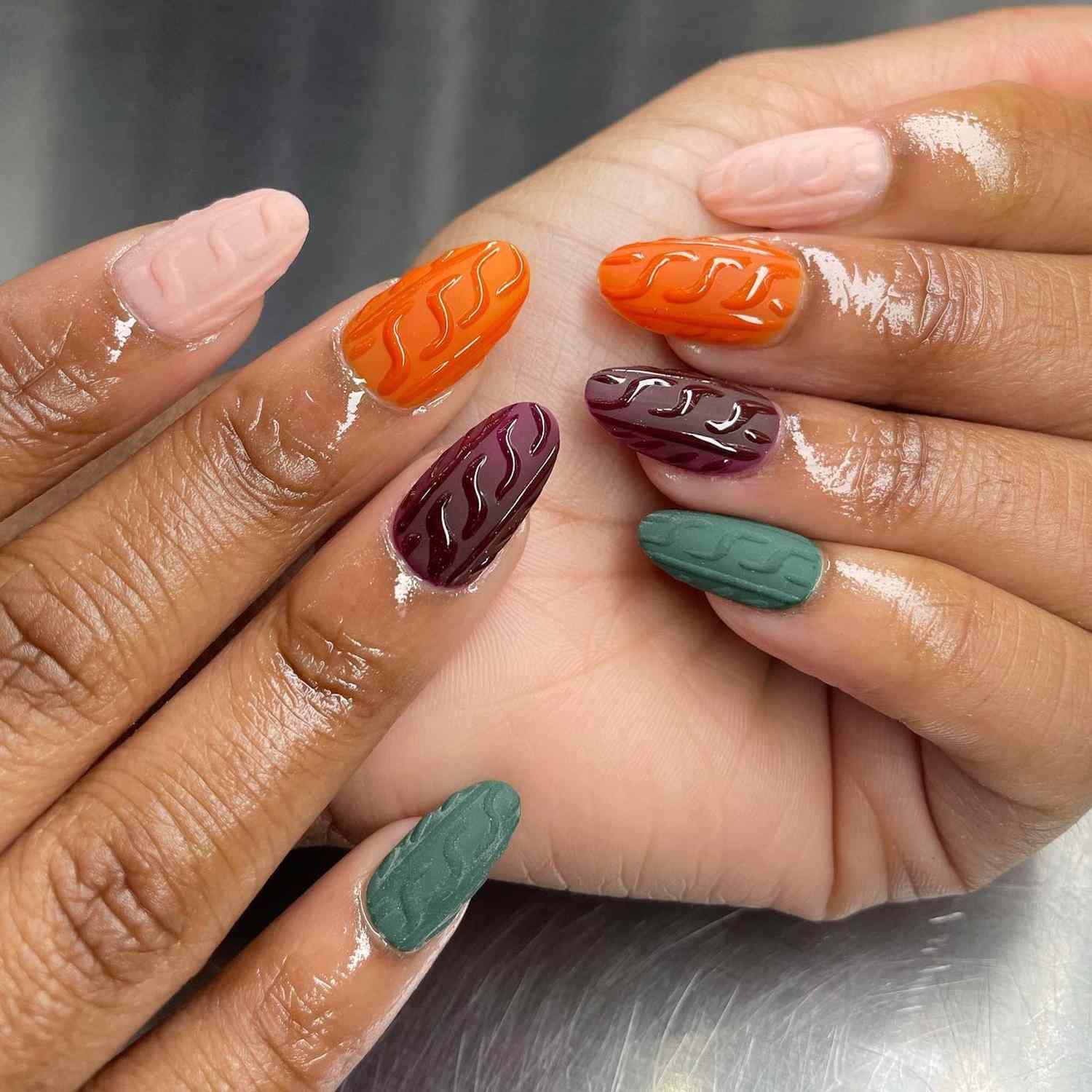 Matte And Glossy Jelly Finishes Visual Idea Matte And Glossy Jelly Finishes Visual Idea — Sweater Weather Nails 2027