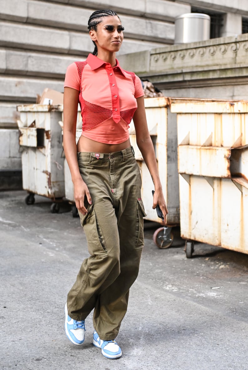 Olive Green Cargo Pants with Coral Mesh Polo for Street Style Olive Green Cargo Pants with Coral Mesh Polo for Street Style — Cargo Pants Outfits 2027