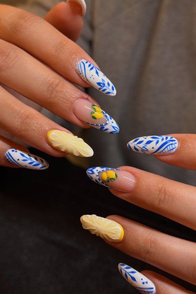 Long Almond Mediterranean Lemon Nails Long Almond Mediterranean Lemon Nails — Lemon Nails 2027