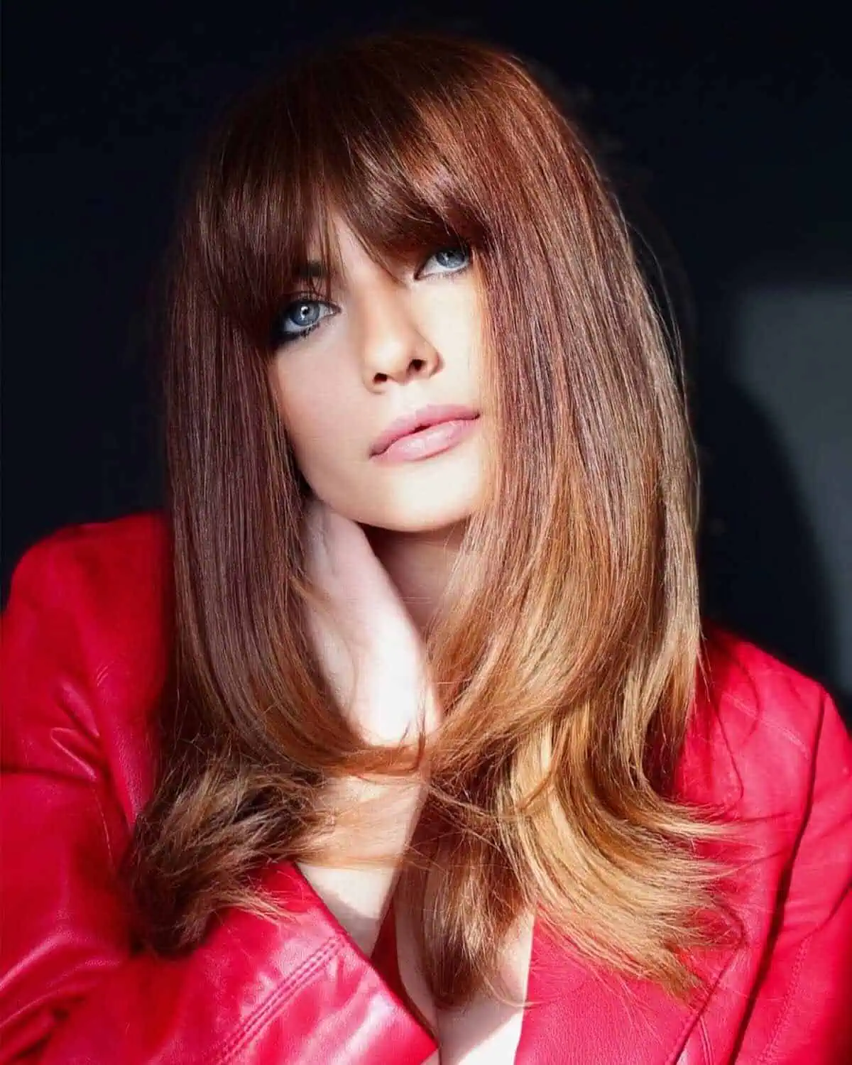 Shoulder Layers With Full Bangs Shoulder Layers With Full Bangs — Face Framing Layers 2027