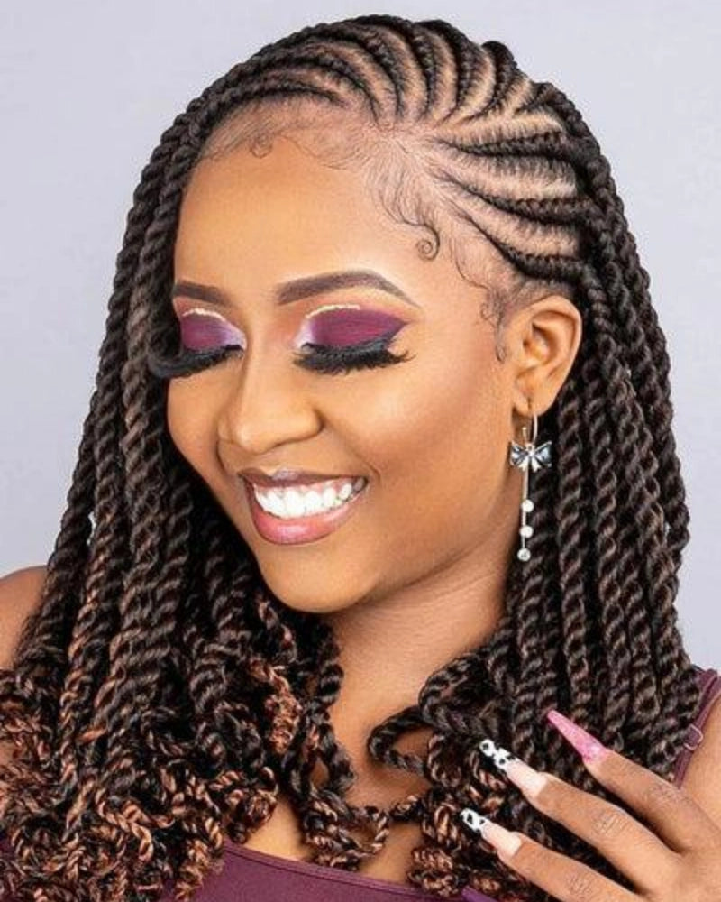 Dark Brown Senegalese Twists with Highlights Dark Brown Senegalese Twists with Highlights — Braided Hairstyles 2027 for Black Women
