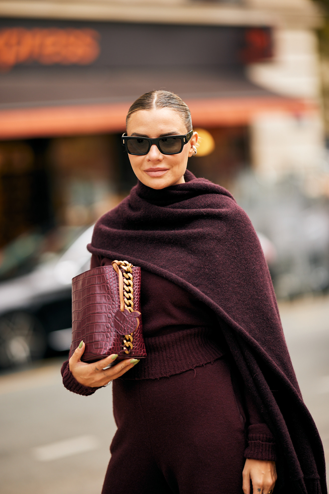 Monochromatic Burgundy Knit Ensemble Monochromatic Burgundy Knit Ensemble — Winter Outfits 2027 for Work