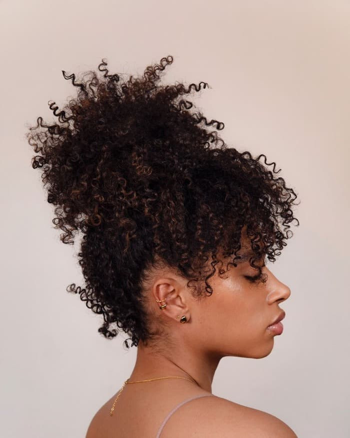 Curly High Puff With Subtle Dimension Curly High Puff With Subtle Dimension — Puff Hairstyles Natural Hair 2027