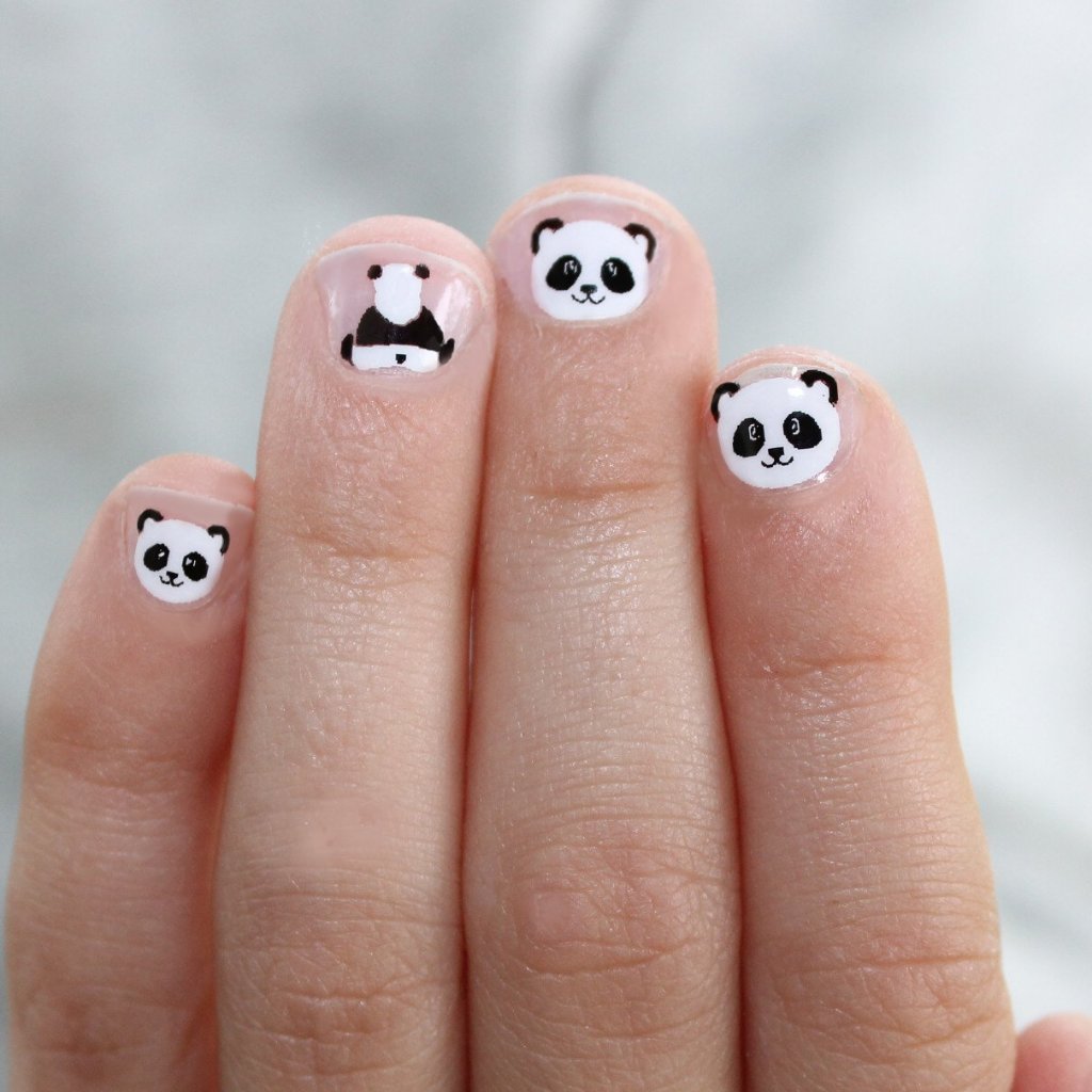 Panda Face Nails — Nails 2027 for Kids
