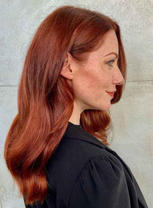 Collarbone Rich Auburn Red — Chestnut Red Hair 2027