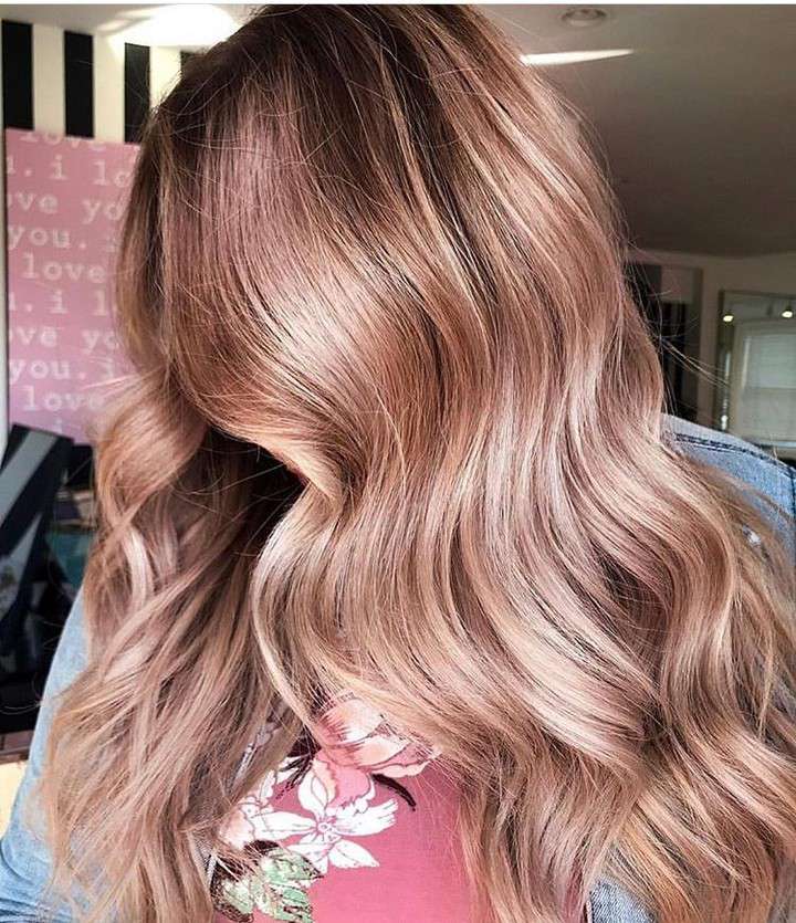 Rose Gold Blonde Balayage Rose Gold Blonde Balayage — Peach Blonde Hair 2027