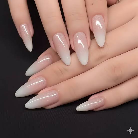 Glitter Ombre Long Stiletto Glitter Ombre Long Stiletto — Wedding Guest Nails 2027