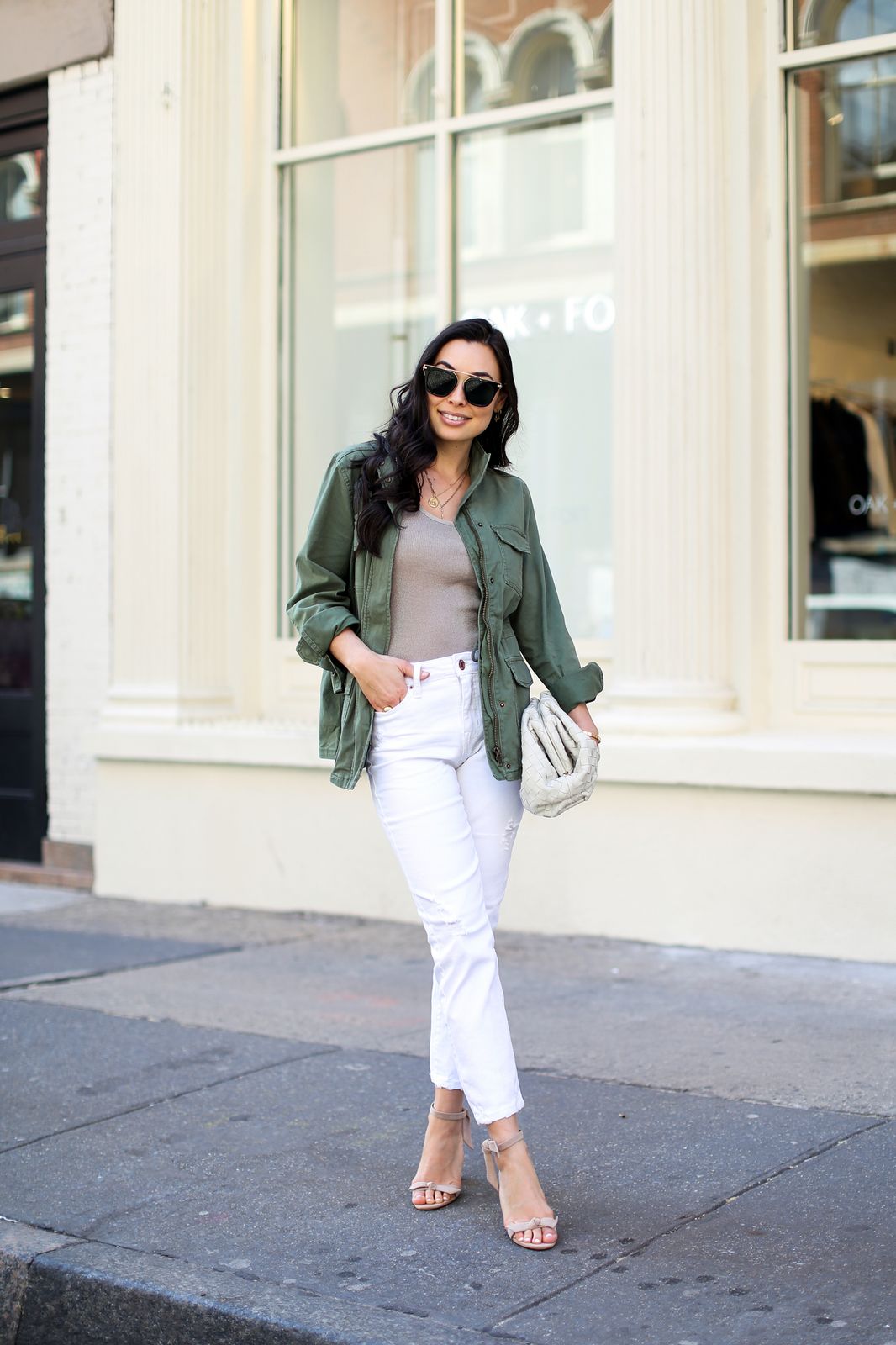 Nude Strappy Sandals Outfit Idea Nude Strappy Sandals Outfit Idea — Light Jacket Outfits 2027