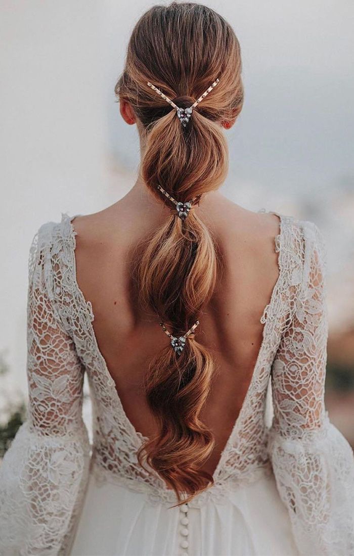 Reddish Brown Visual Idea — Bridesmaid Ponytail Hairstyles 2027