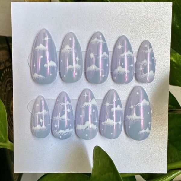 Shimmer Visual Idea Shimmer Visual Idea — Cloud Almond Nails 2027