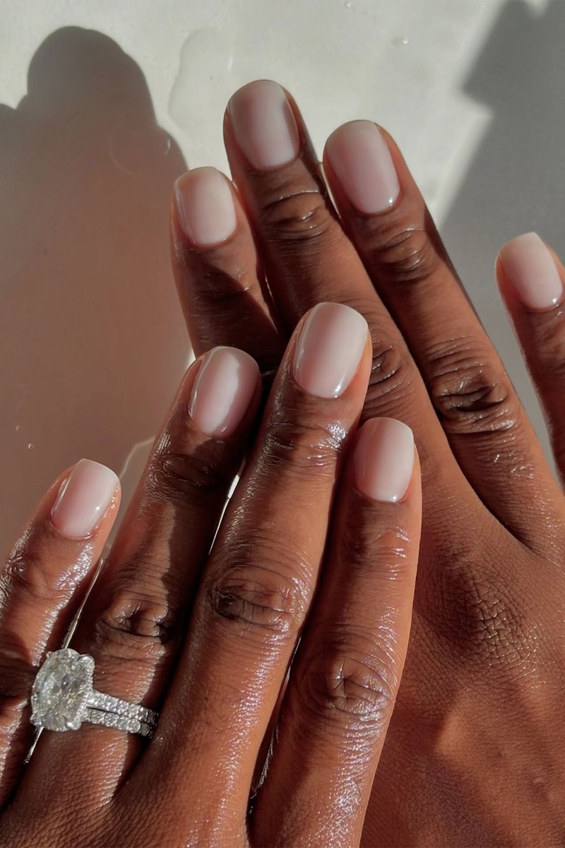 Sheer Milky Pink Short Oval Sheer Milky Pink Short Oval — Interview Nails 2027