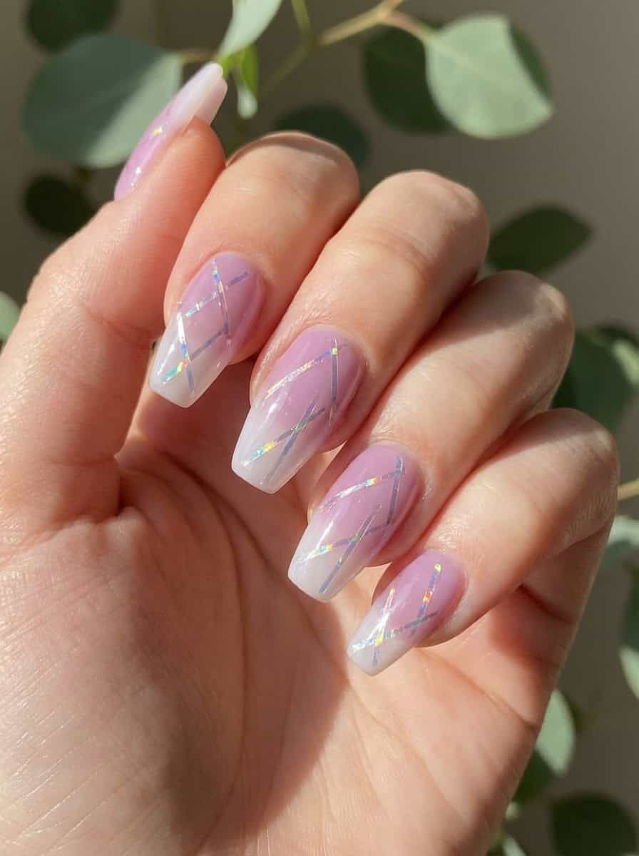 Sheer Pink to White Gradient Pastel Purple Tips Sheer Pink to White Gradient Pastel Purple Tips — Pastel Purple Nails 2027