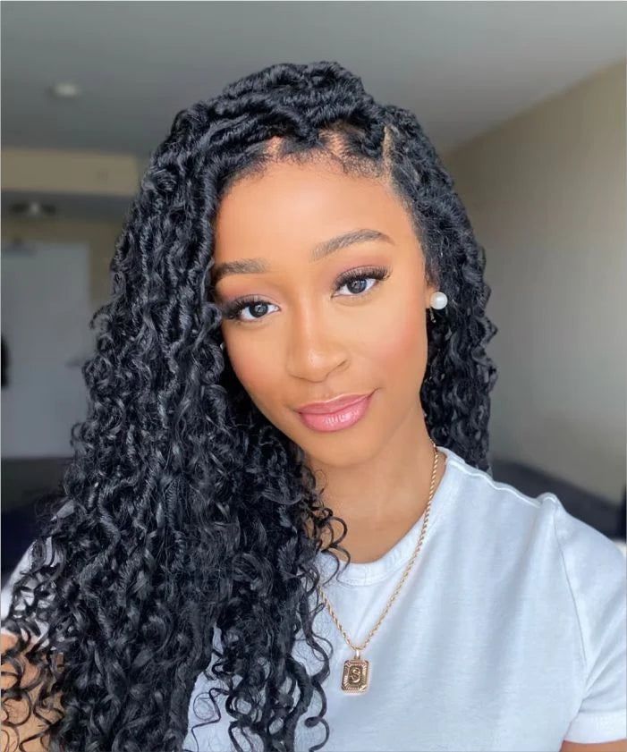 Box Braids With Loose Ends Visual Idea Box Braids With Loose Ends Visual Idea — Knotless Braids 2027 for Round Face