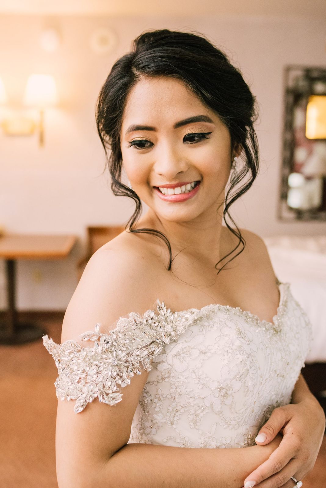 Soft Updo With Wispy Bangs and Curls — Filipino Wedding Hairstyles 2027