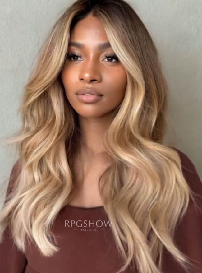 Collarbone Honey Balayage With Face-Framing Collarbone Honey Balayage With Face-Framing — Blonde Balayage 2027