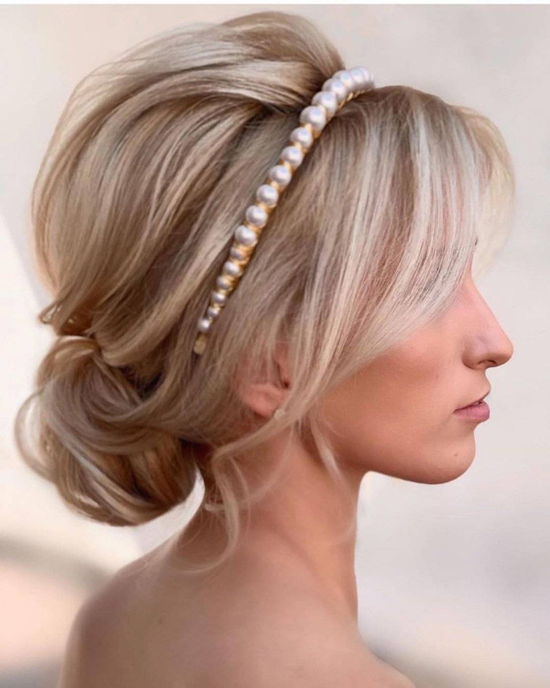 Elegant Updo With Wispy Side Bangs Elegant Updo With Wispy Side Bangs — Wedding Bangs 2027