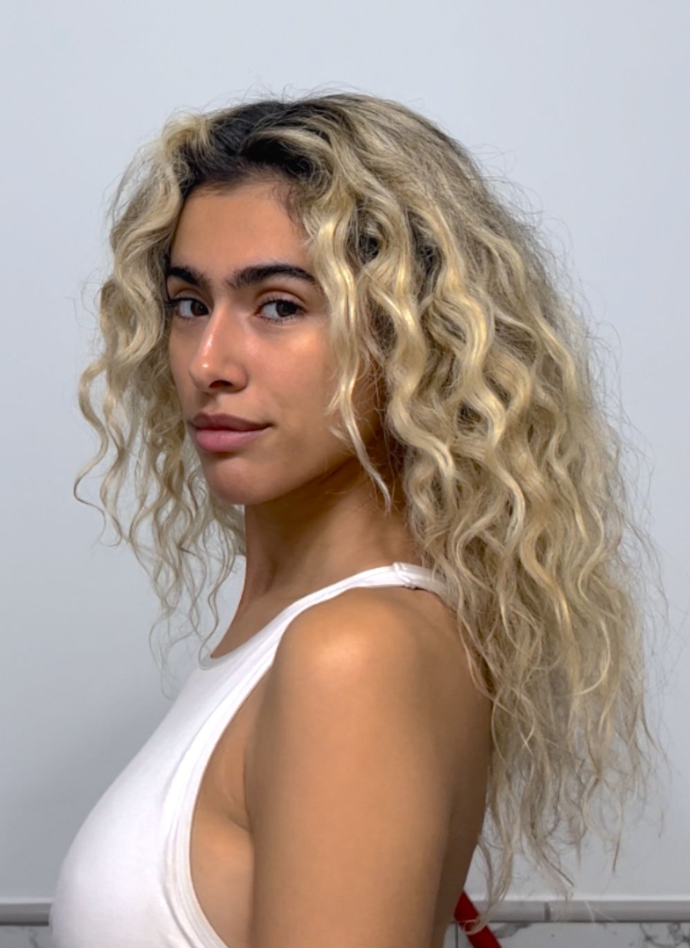 Thick Curly Platinum Blonde Shine Thick Curly Platinum Blonde Shine — Glazed Hair 2027